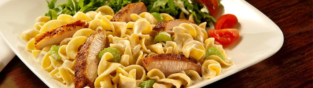 Chicken and Noodles with White Wine Sauce