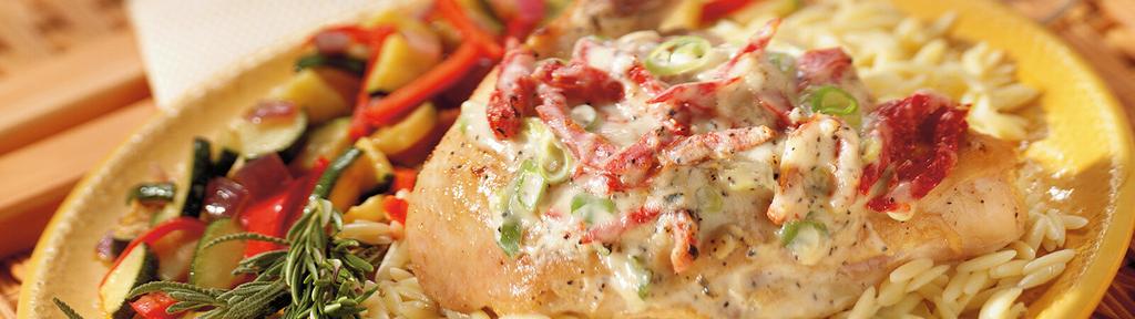 Baked Chicken with Diced Tomatoes and Cheese
