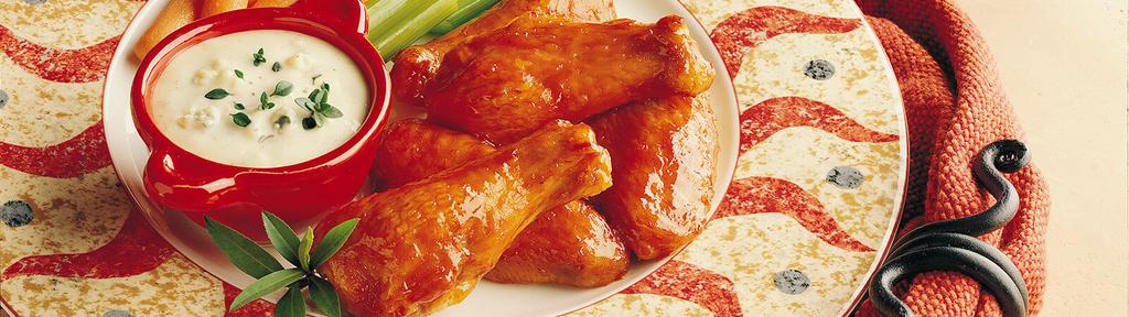 Saucy Spicy Chicken Wings