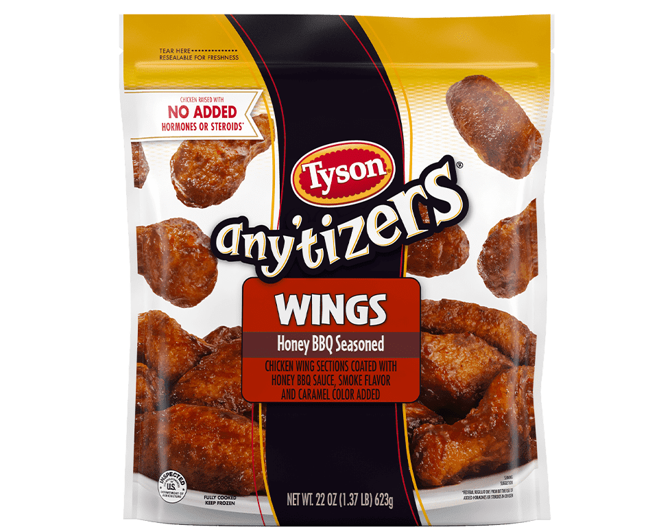 Any'tizers® Honey BBQ Seasoned Chicken Wings