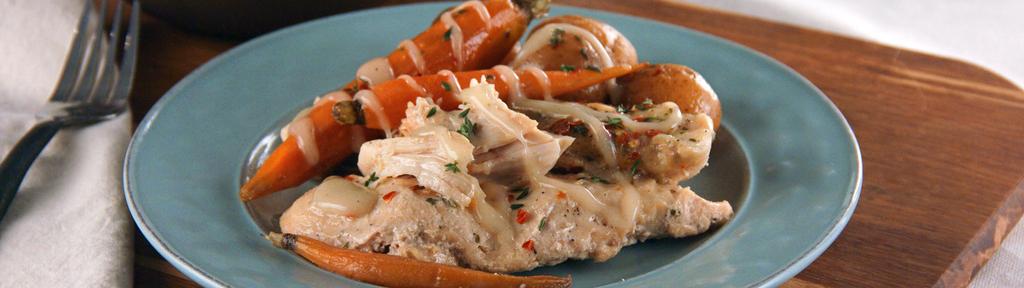 Slow Cooker Garlic Chicken and Ranch