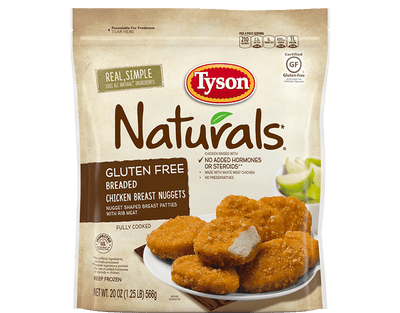 Naturals™ Gluten Free Breaded Chicken Breast Nuggets